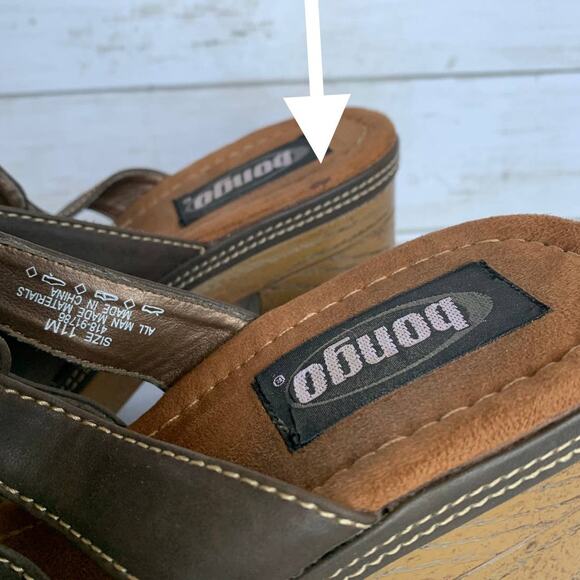 Y2K Vintage 90s BONGO Chunky Platform Heels - Picture 7 of 7